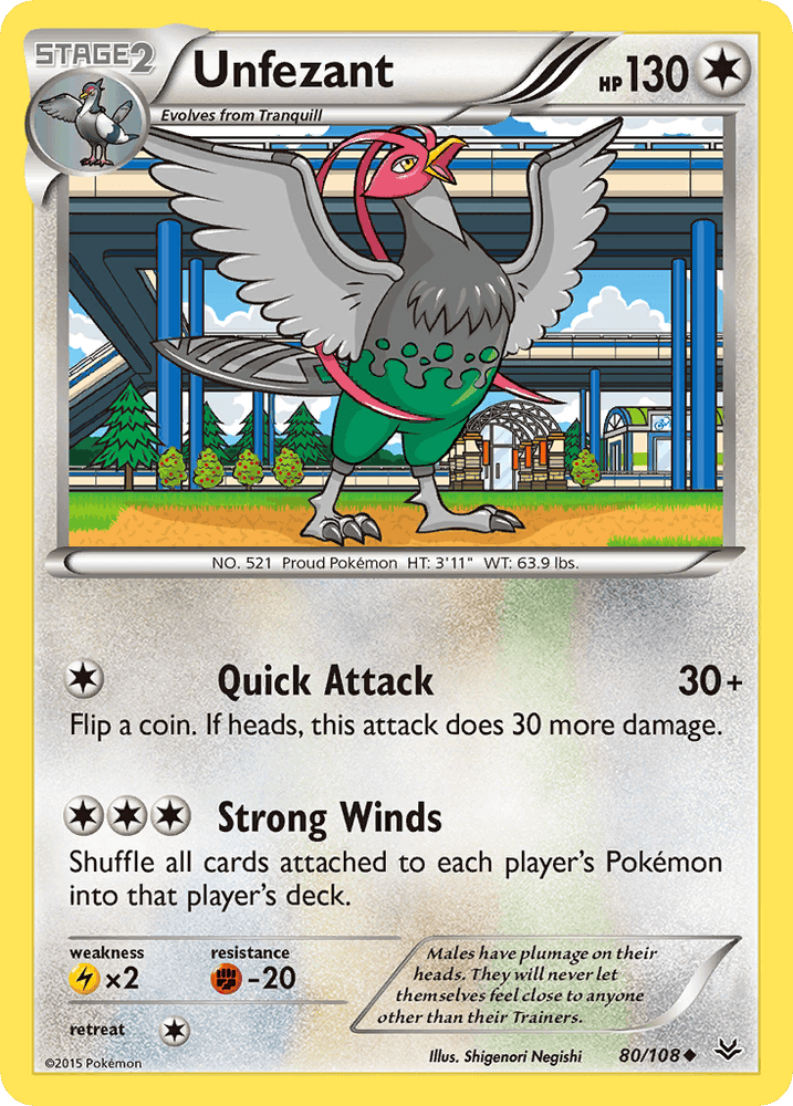 Unfezant (80/108) [XY: Roaring Skies] (Online Only)