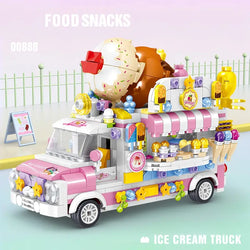 Ice Cream Truck Building Block toys Minifigures Food Trucks Fun for All over 500 Pieces (ONLINE ORDER ONLY)