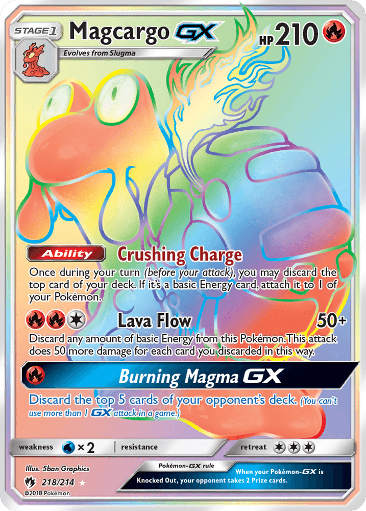 Magcargo GX (218/214) [Sun & Moon: Lost Thunder] (Online Only)