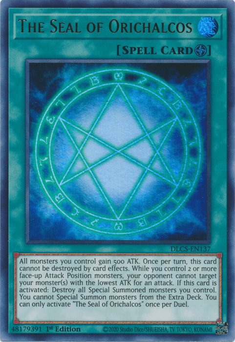 The Seal of Orichalcos [DLCS-EN137] Ultra Rare (ONLINE ORDER ONLY)