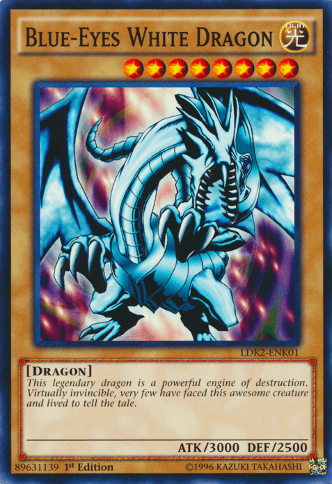 Blue-Eyes White Dragon (Version 1) [LDK2-ENK01] Common (ONLINE ORDER ONLY)