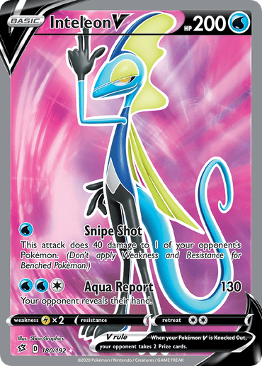 Inteleon V (180/192) [Sword & Shield: Rebel Clash] (Online Only)