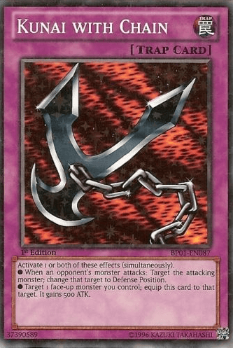 Kunai with Chain [BP01-EN087] Starfoil Rare (ONLINE ORDER ONLY)