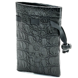 Leather Dice Bag with Skull sporting d20 Tattoo (Online Only)
