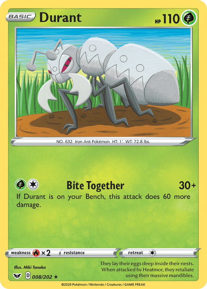 Durant (008/202) [Sword & Shield: Base Set] (Online Only)