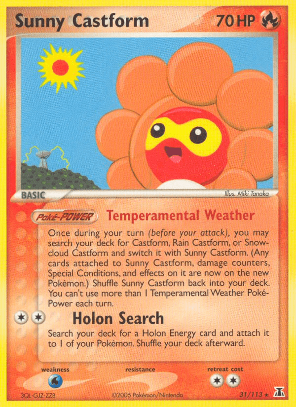Sunny Castform (31/113) [EX: Delta Species] (Online Only)