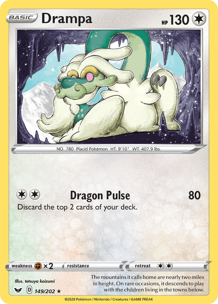 Drampa (149/202) [Sword & Shield: Base Set] (Online Only)