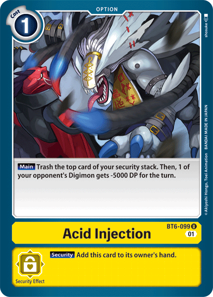 Acid Injection [BT6-099] [Double Diamond] (ONLINE ORDER ONLY)