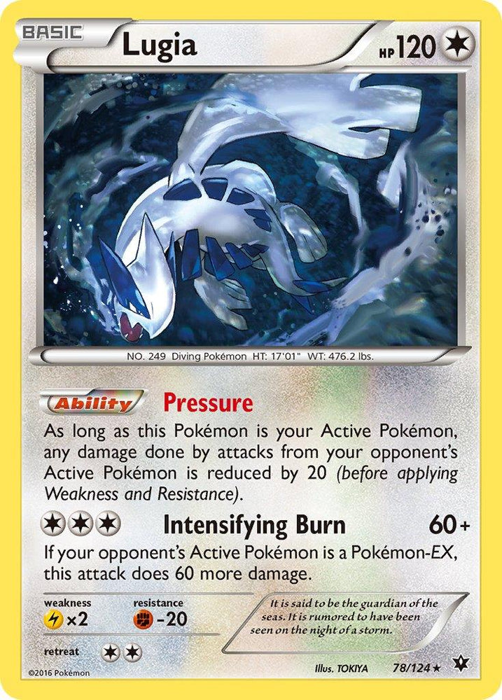 Lugia (78/124) (Theme Deck Exclusive) [XY: Fates Collide] (Online Only)
