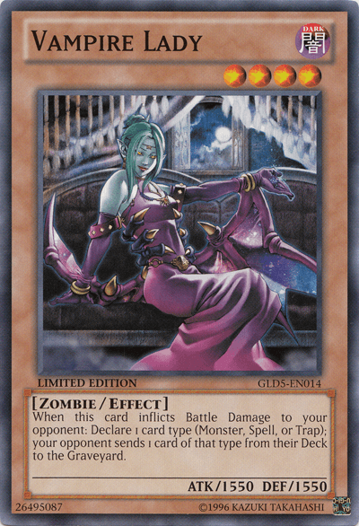 Vampire Lady [GLD5-EN014] Common (ONLINE ORDER ONLY)