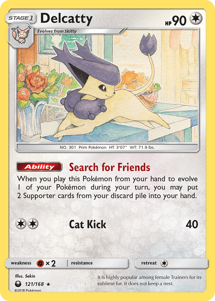 Delcatty (121/168) [Sun & Moon: Celestial Storm] (Online Only)