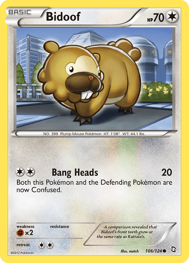 Bidoof (106/124) [Black & White: Dragons Exalted] (Online Only)