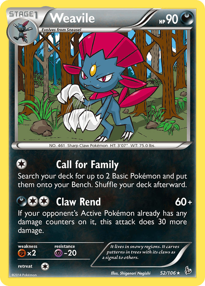 Weavile (52/106) [XY: Flashfire] (Online Only)