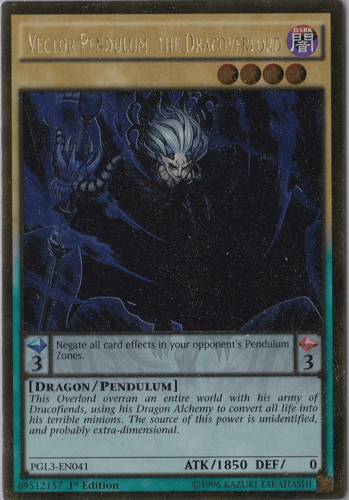 Vector Pendulum, the Dracoverlord [PGL3-EN041] Gold Rare (ONLINE ORDER ONLY)