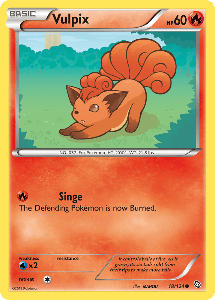 Vulpix (18/124) [Black & White: Dragons Exalted] (Online Only)