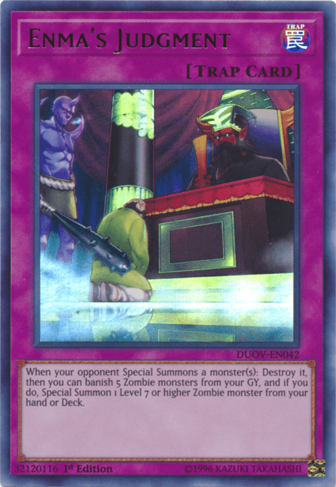 Enma's Judgment [DUOV-EN042] Ultra Rare (ONLINE ORDER ONLY)