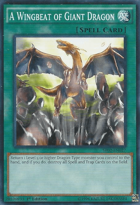 A Wingbeat of Giant Dragon [SR02-EN027] Common (ONLINE ORDER ONLY)