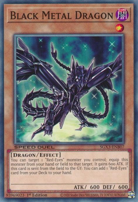 Black Metal Dragon [SGX3-ENB07] Common (ONLINE ORDER ONLY)