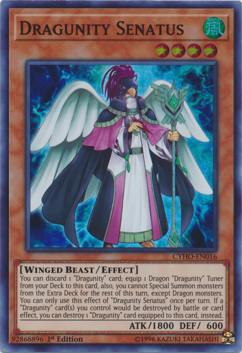 Dragunity Senatus [CYHO-EN016] Super Rare (ONLINE ORDER ONLY)