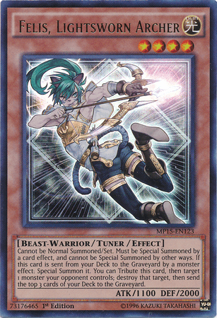 Felis, Lightsworn Archer [MP15-EN123] Ultra Rare (ONLINE ORDER ONLY)