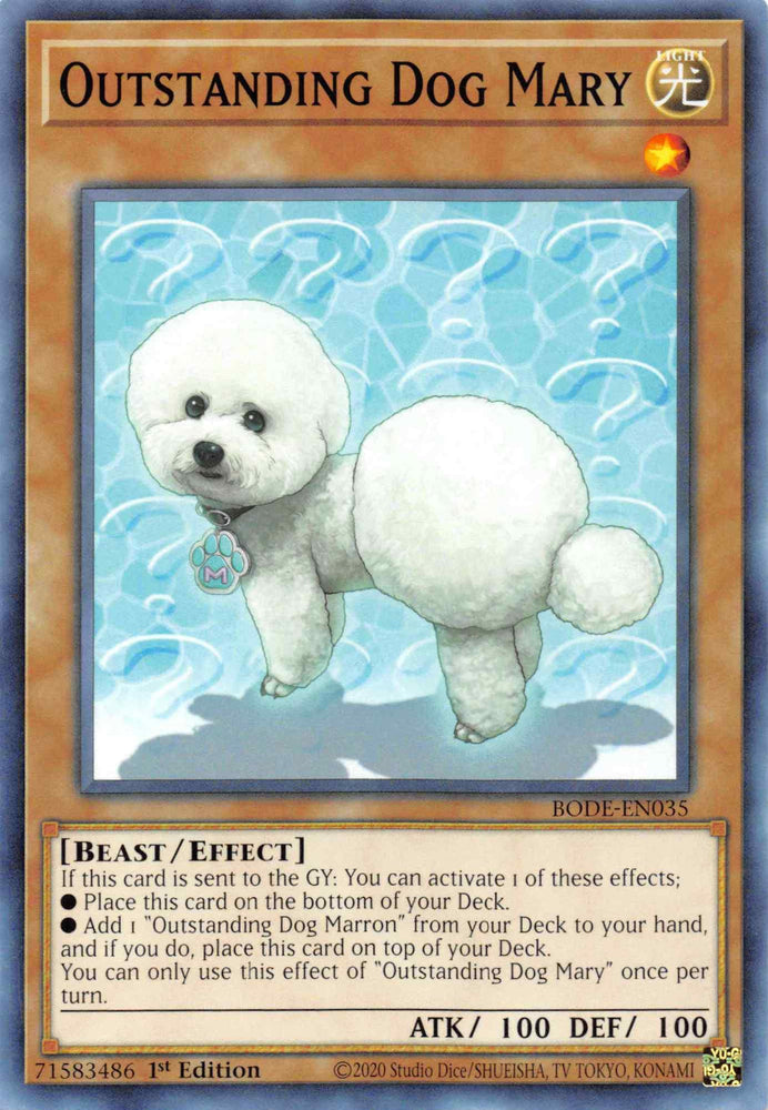 Outstanding Dog Mary [BODE-EN035] Common (ONLINE ORDER ONLY)