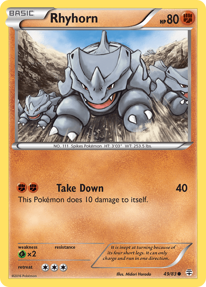 Rhyhorn (49/83) [XY: Generations] (Online Only)