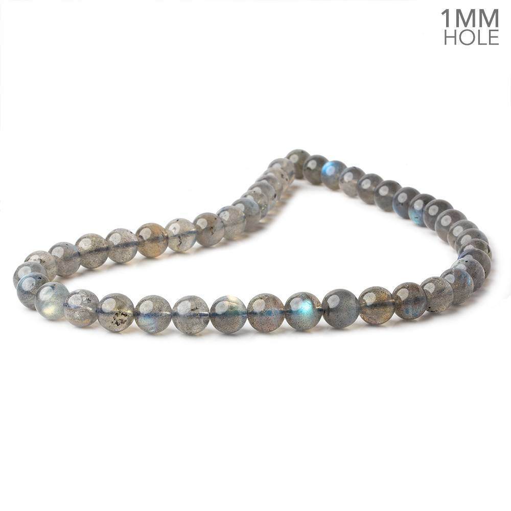 9mm Multi Color flash Labradorite plain rounds 15 inch 50 beads A (ONLINE ORDER ONLY)