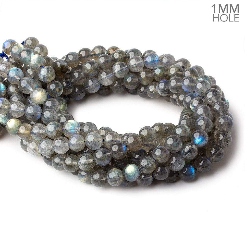 9mm Multi Color flash Labradorite plain rounds 15 inch 50 beads A (ONLINE ORDER ONLY)