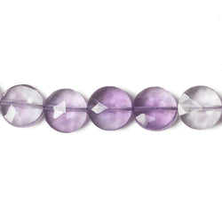 9mm Pink Amethyst faceted coin beads 8 inch 23 pieces (ONLINE ORDER ONLY)