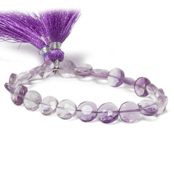 9mm Pink Amethyst faceted coin beads 8 inch 23 pieces (ONLINE ORDER ONLY)