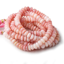 Pink Peruvian Opal Plain Rondelle Beads 16 inches 85 pcs (ONLINE ORDER ONLY)
