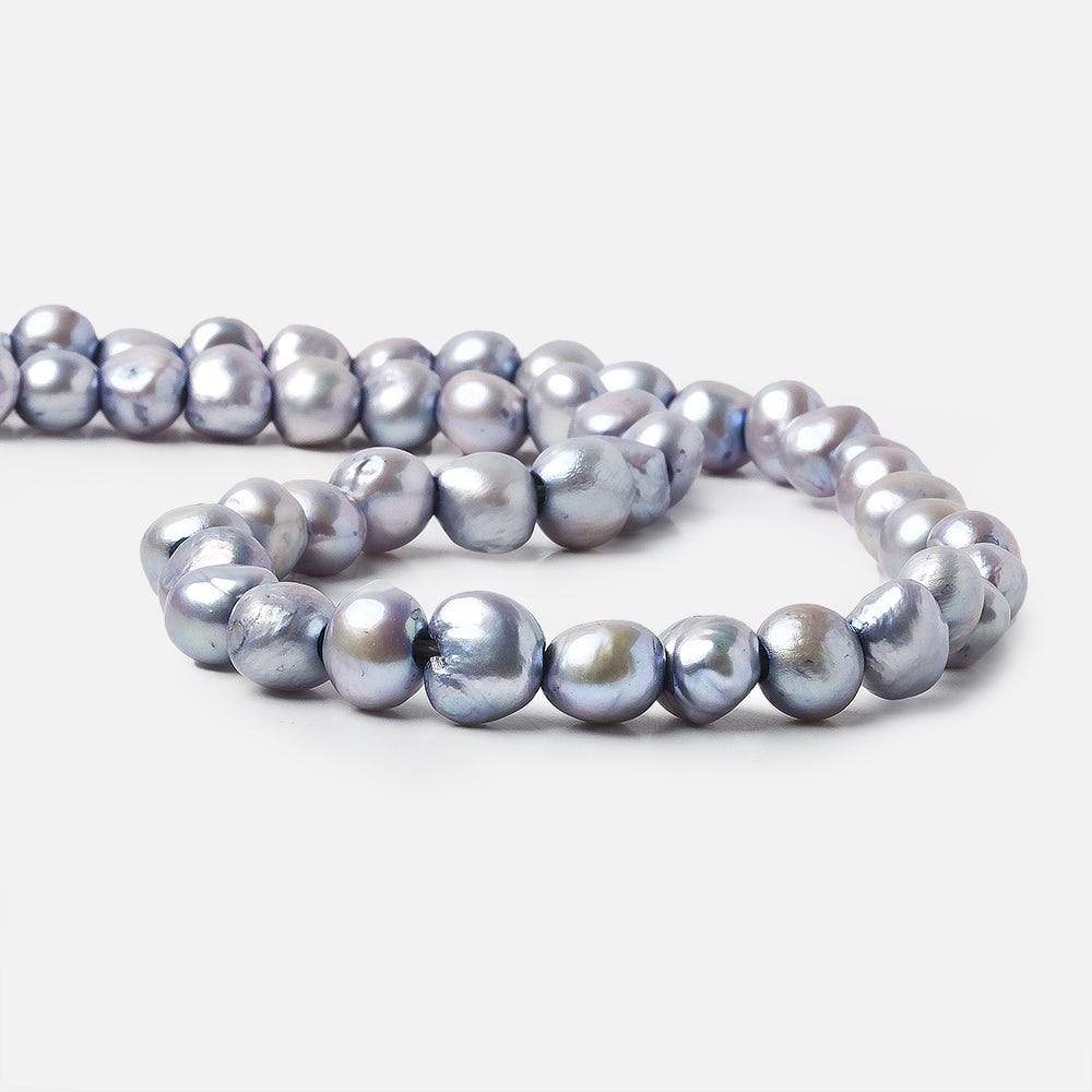 9x10-10x12mm Silver Violet   Baroque 2.5mm large hole Pearl (ONLINE ORDER ONLY)