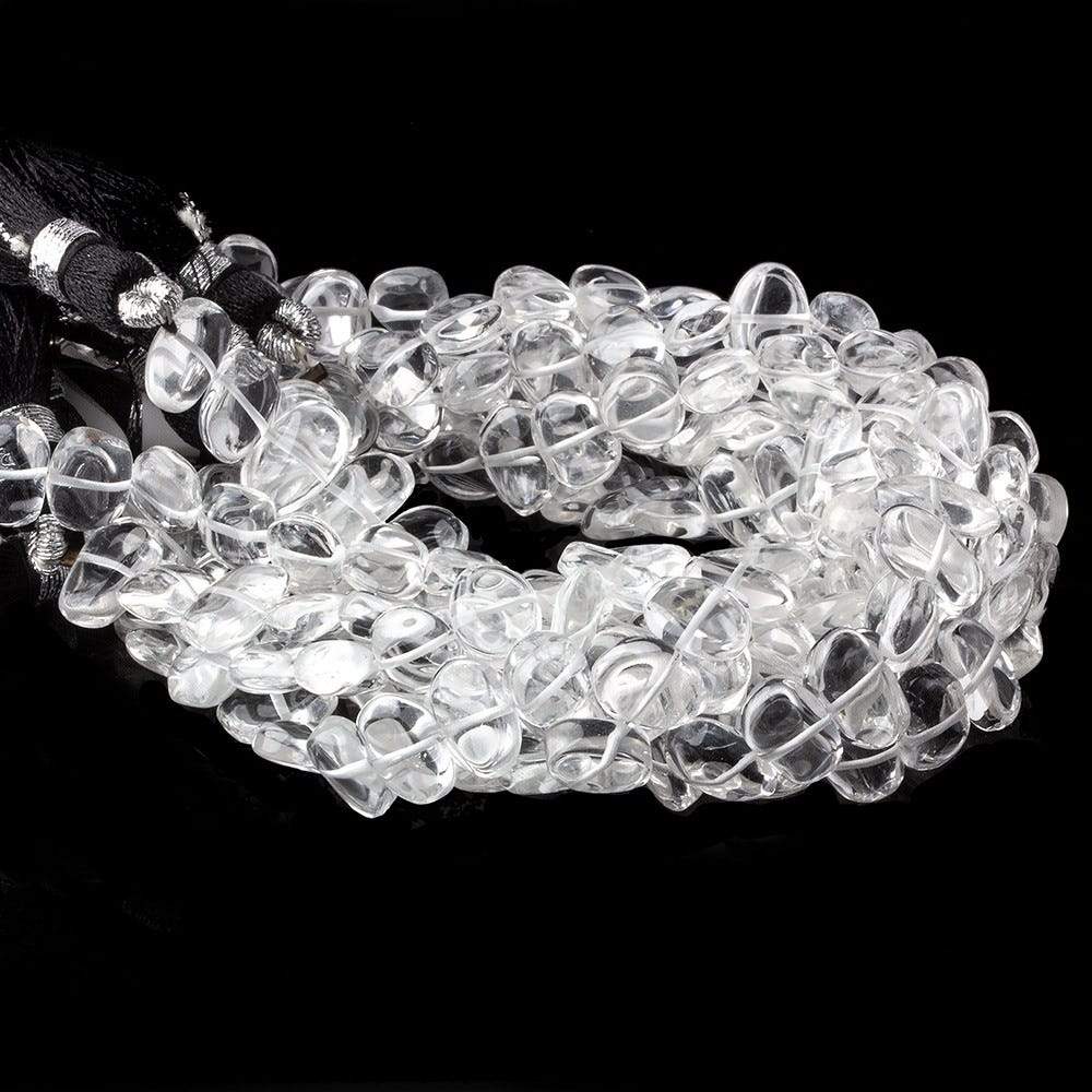 9x6-10x7mm Crystal Quartz Plain Nugget Beads 8 inch 30 pieces (ONLINE ORDER ONLY)