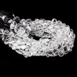 9x6-10x7mm Crystal Quartz Plain Nugget Beads 8 inch 30 pieces (ONLINE ORDER ONLY)