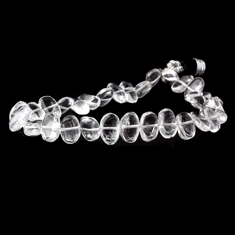 9x6-10x7mm Crystal Quartz Plain Nugget Beads 8 inch 30 pieces (ONLINE ORDER ONLY)