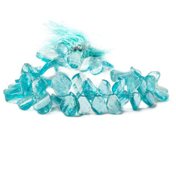 9x7-12x9mm Apatite twist faceted pear beads 8.5 inch 56 pieces (ONLINE ORDER ONLY)