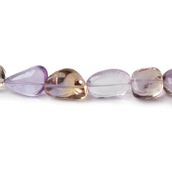 9x7-15x10mm Ametrine plain nugget beads 16 inch 37 pieces