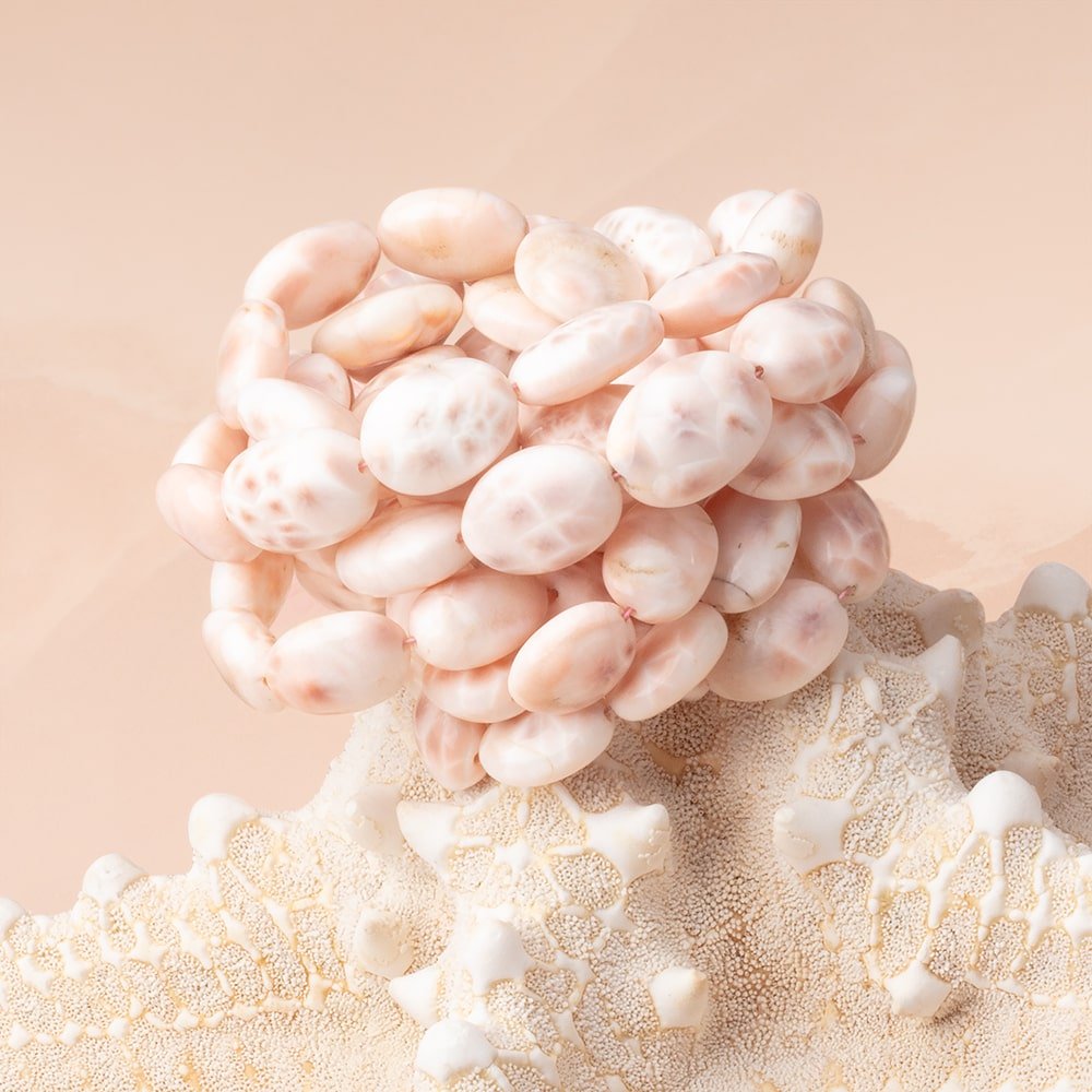 9x7-16x11mm Natrolite Plain Oval Beads 14 inch 27 pieces (ONLINE ORDER ONLY)