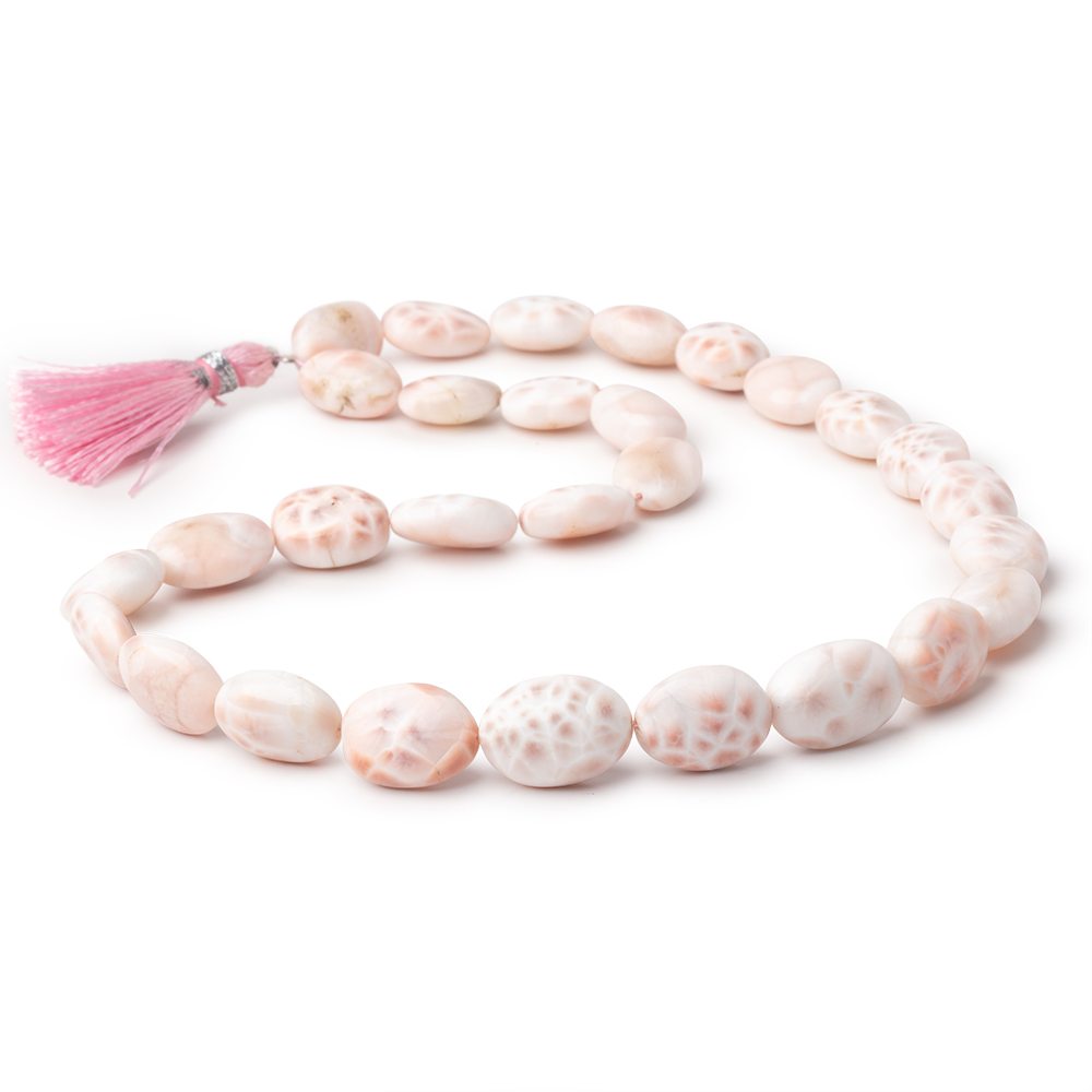 9x7-16x11mm Natrolite Plain Oval Beads 14 inch 27 pieces (ONLINE ORDER ONLY)
