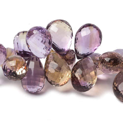9x7-17x11mm Ametrine Tear Drop and Pear Beads 7 inch 47 pieces AAA