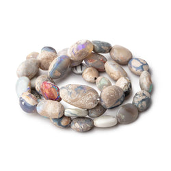 9x7-20x12mm Australian Boulder Opal plain nuggets 18 inch 36 beads AA (ONLINE ORDER ONLY)