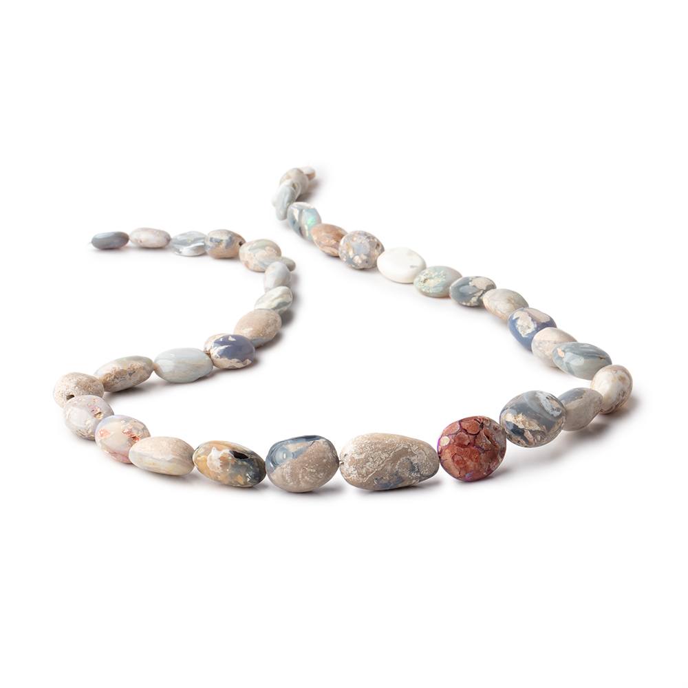 9x7-20x12mm Australian Boulder Opal plain nuggets 18 inch 36 beads AA (ONLINE ORDER ONLY)