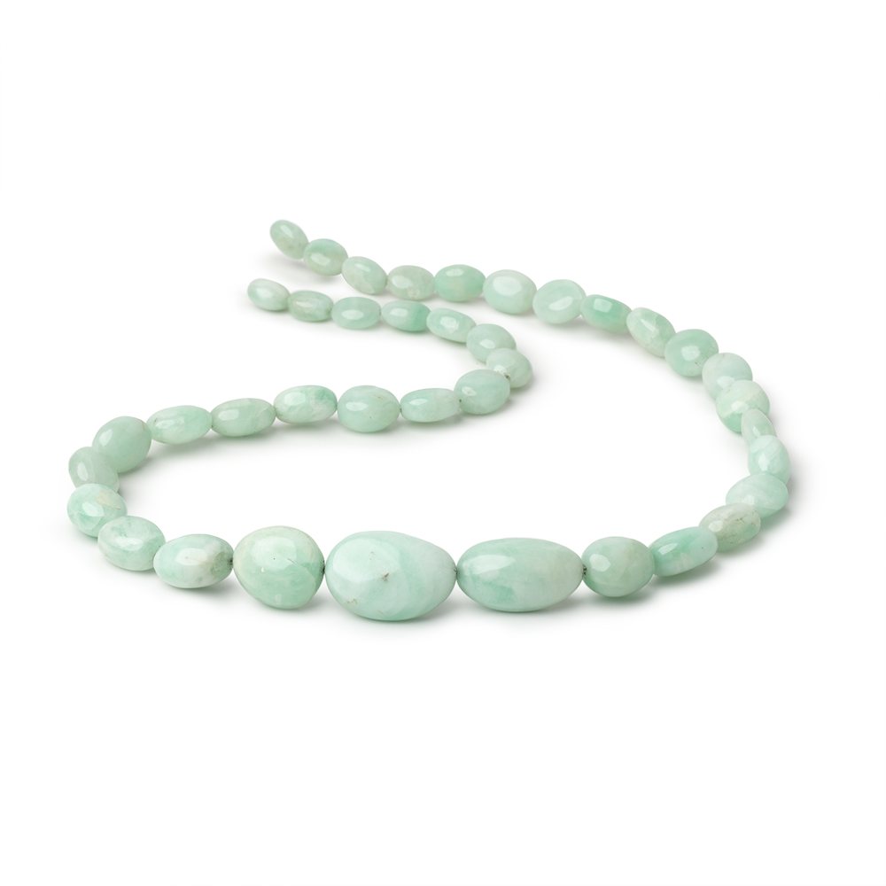 9x7-21x15mm Emerald Plain Nugget Beads 18 inch 39 pieces AA (ONLINE ORDER ONLY)