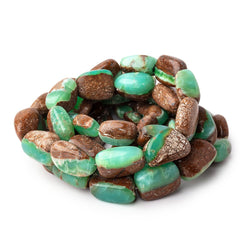 9x8-19.5x13mm Prase Opal Plain Nuggets with Matrix 19 inch 30 Beads (ONLINE ORDER ONLY)