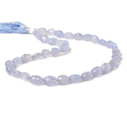 9x8x8-12x8x7mm Turkish Blue Chalcedony Faceted Nuggets 16 inch 37 beads (ONLINE ORDER ONLY)