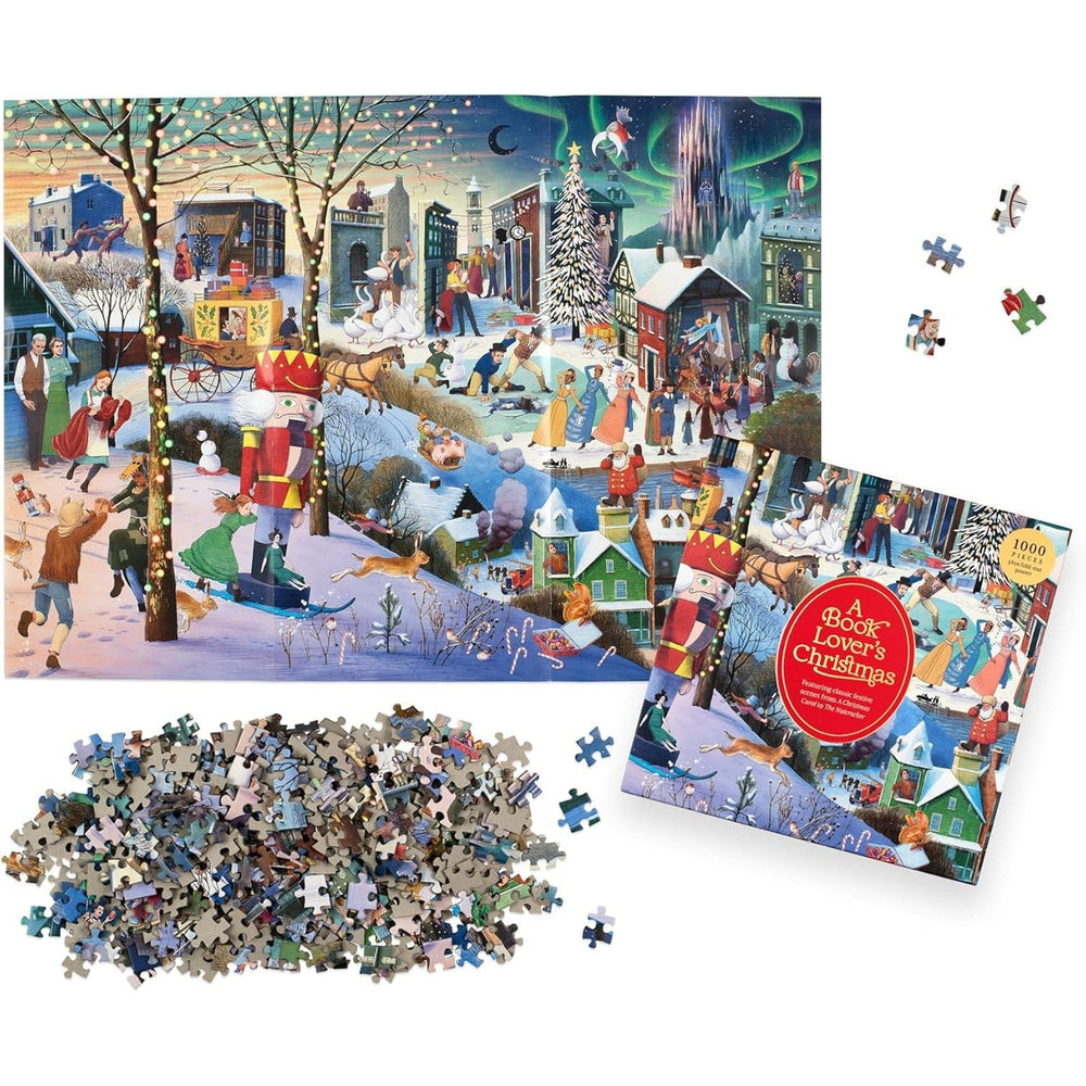 A Book Lover's Christmas 1000 Piece Jigsaw Puzzle Laurence King (ONLINE ORDER ONLY)