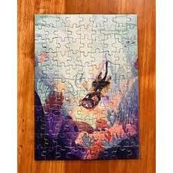 A Cat Diver 99 Piece Mini Jigsaw Puzzle Trevell (ONLINE ORDER ONLY)