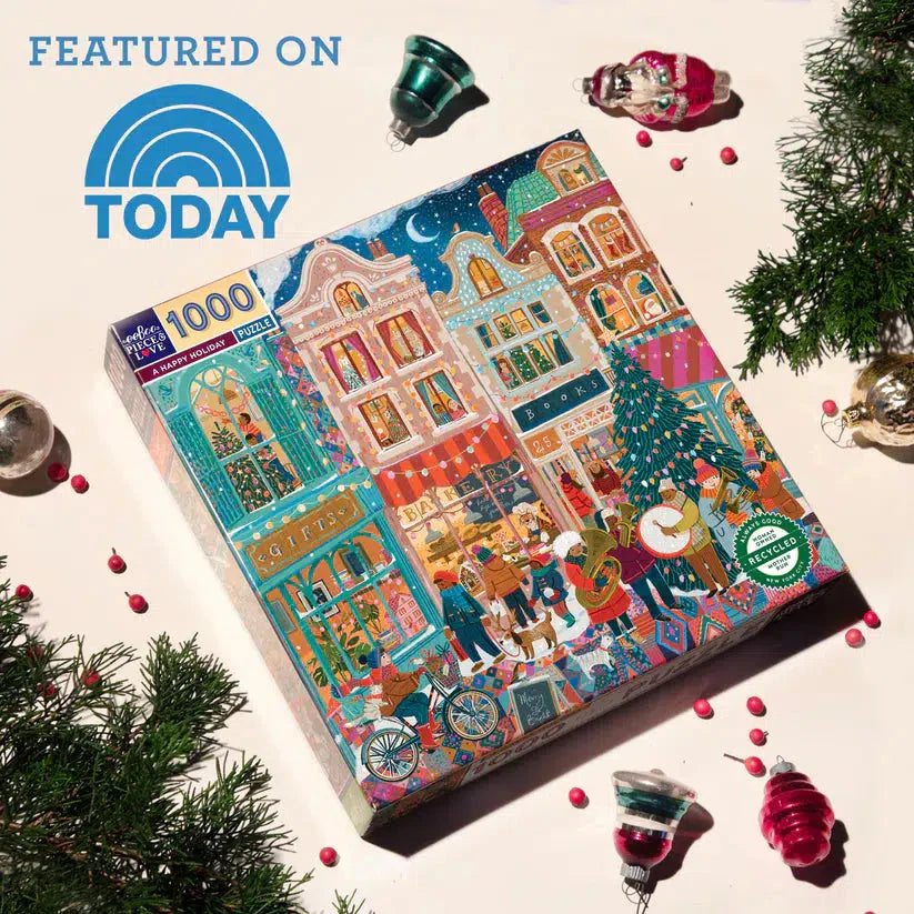A Happy Holiday 1000 Piece Jigsaw Puzzle eeBoo (ONLINE ORDER ONLY)