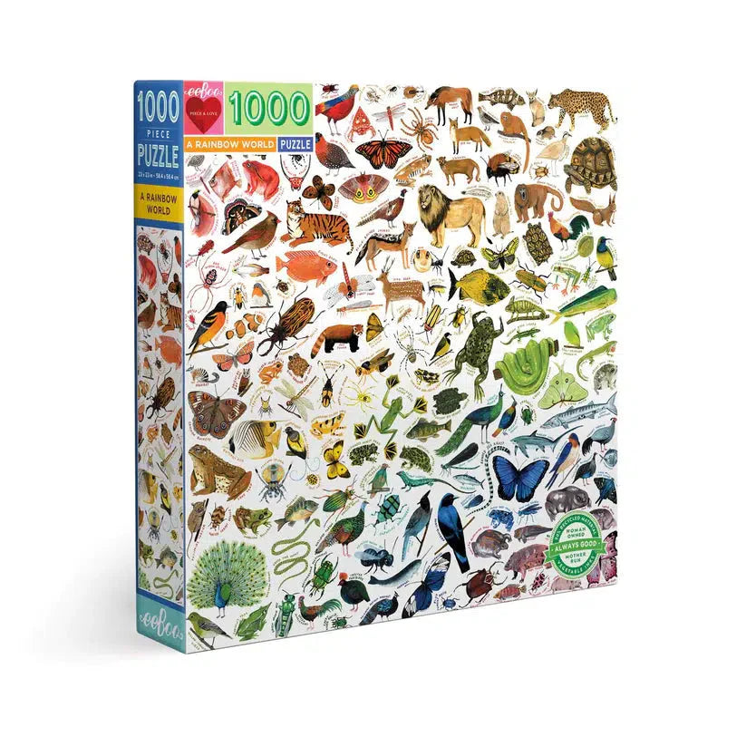 A Rainbow World 1000 Piece Jigsaw Puzzle eeBoo (ONLINE ORDER ONLY)