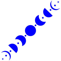 50CM Car Sticker Moon Phase Line Row Stars Rear Glass Mystery Witch Stickers Windshield Banner Decoration Vinyl Decals (ONLINE ORDER ONLY)